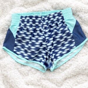 Nike Women’s XS Athletic Running Shorts Blue Patterned Dri-Fit